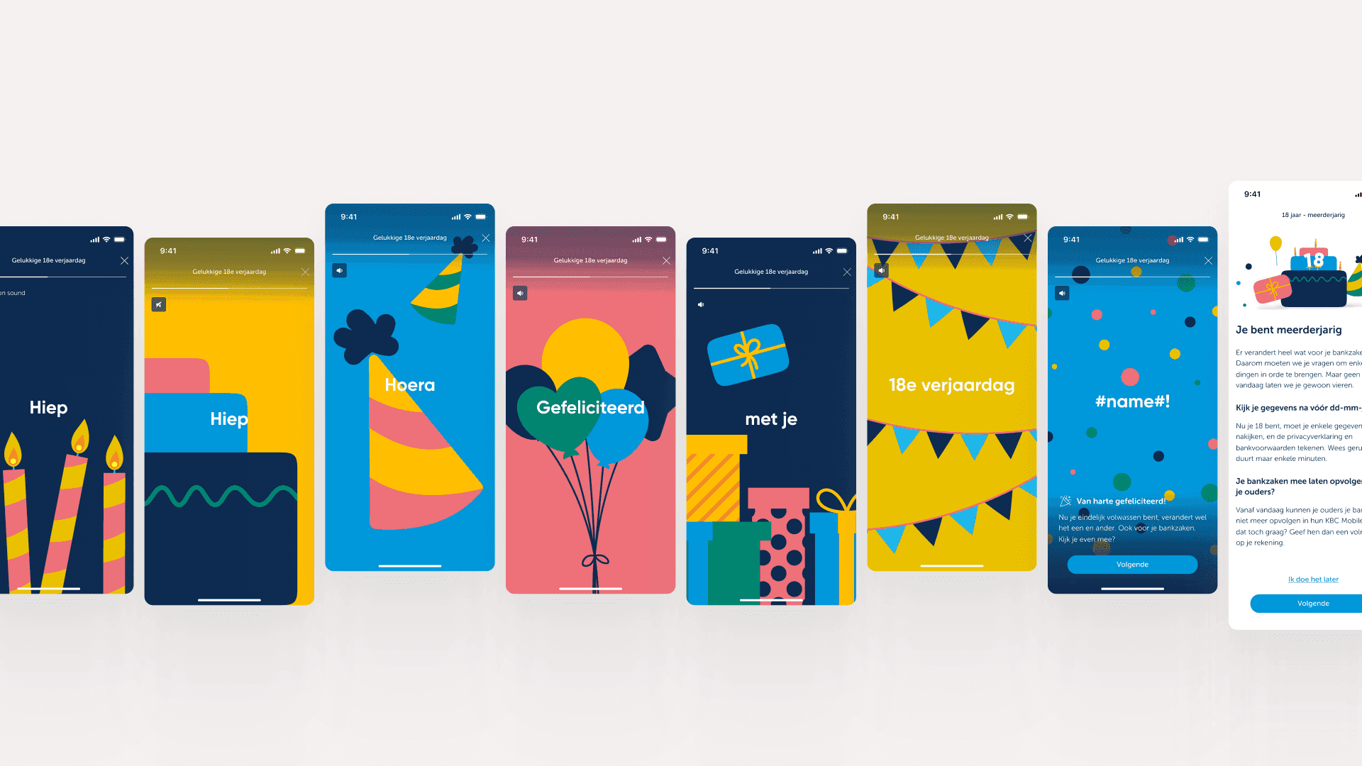 18e verjaardag in KBC Mobile